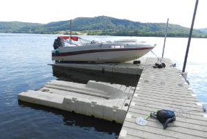 New boat port installation